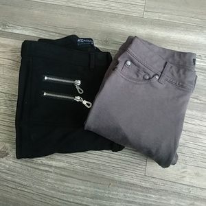 Skinny stretch pants lot of 2